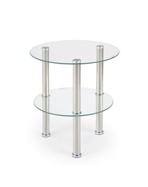 Kavos staliukas Halmar Sardinia Stainless Steel, 450x450x480 mm