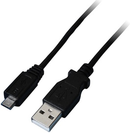Провод Gembird USB2 A-micro B USB 2.0 male, Micro USB 2.0 B male, 0.3 м, черный