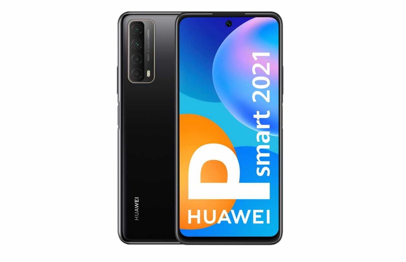 Mobiiltelefon Huawei P Smart 2021, must, 4GB/128GB