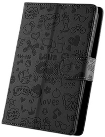 GreenGo Universal Book Case With Stand 7" Black