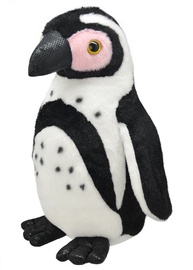 Mīkstā rotaļlieta Wild Planet Cape Penguin, balta/melna, 23 cm