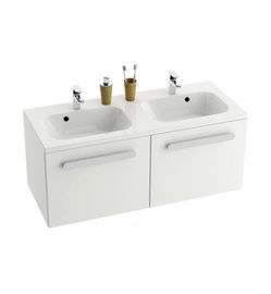 Dvigubo praustuvo spintelė SD 1200 Chrome cappuccino/balta
