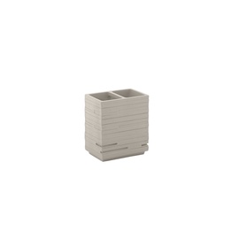 Стакан для ванной Gedy Quadrotto QU98-66, коричневый/желтый, 10 см x 11.2 см x 6.5 см