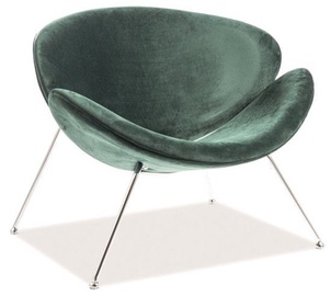 Tugitool Signal Meble Loft Major Velvet, roheline/kroom, 84 cm x 49 cm x 72 cm