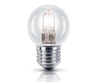 Лампочка Philips Галогеновая, P45, теплый белый, E27, 42 Вт, 630 лм