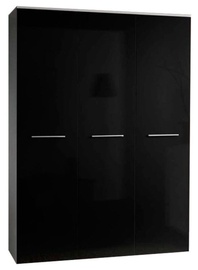 Skapis ASM Big White/Black, 135x55x190 cm
