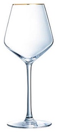 Veiniklaaside komplekt Eclat Ultime Universal Gold Rim, klaas, 0.38 l, 4 tk