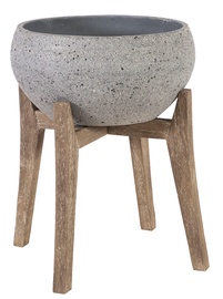 Home4you Sandstone Flowerpot 71862 47x47xH53.5cm Gray