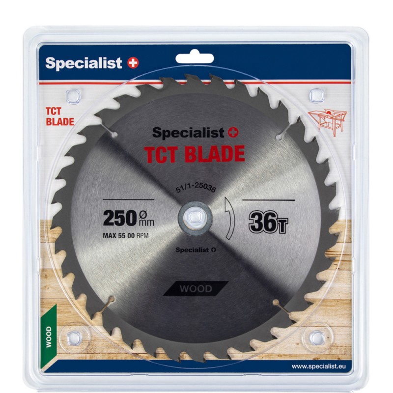 Zāģripa Specialist+, 250 mm x 30 mm