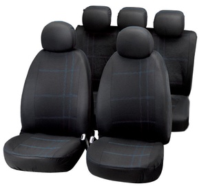 Чехлы для автомобильных сидений Bottari Embroidery Seat Cover Set Black Blue