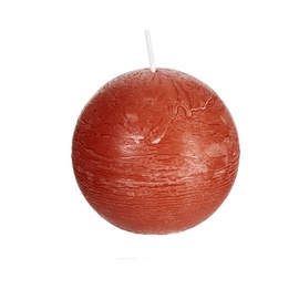 Spaas Rustik Round Candle D8cm Red