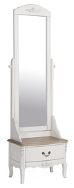 Home4you Elizabeth Dressing Table With Mirror White/Brown