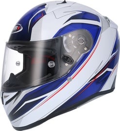Shiro Helmet SH-336 Crown White Blue M