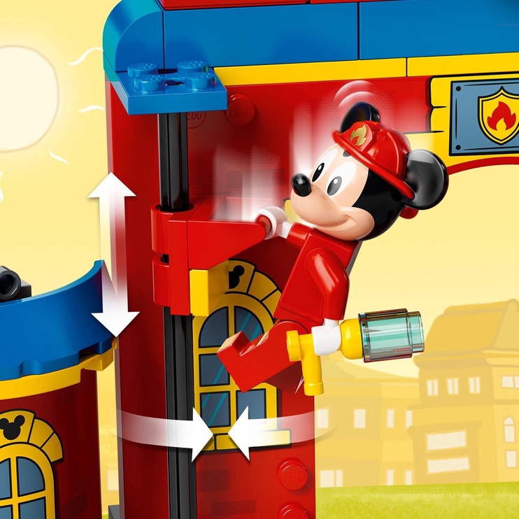 Konstruktors LEGO ǀ Disney Mickey and Friends Mikipeles un viņa draugu ugunsdzēsēju auto un depo 10776, 144 gab.