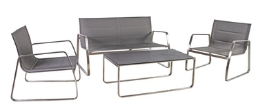 Home4you Beverly Garden Furniture Set Grey