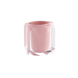Vonios stiklinė Gedy Chanelle, rožinė/smėlio