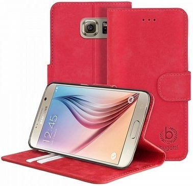 Telefono dėklas Bugatti, Samsung G920 Galaxy S6, raudona