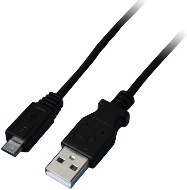 Laidas Gembird USB2 A-micro B USB 2.0 male, Micro USB 2.0 B male, 0.5 m, juoda