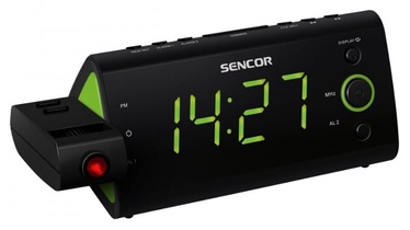 Радио-будильник Sencor SRC330, зеленый