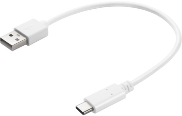 Sandberg USB To Type-C Cable White 0.2m