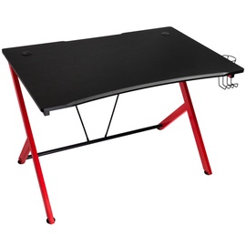 Игровой стол Nitro Concepts D12, черный/красный
