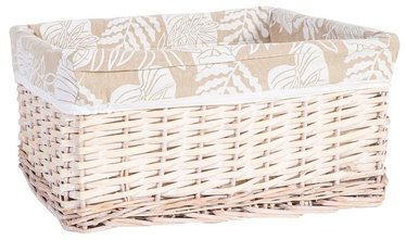 Home4you Willi Leaf Basket L 48x38xH22cm Light Brown