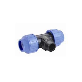 Vandentiekio trišakis STP Fittings Sia, 3/4 colio - Išorinis sriegis, Ø32 mm, 90 °, 16 Bar