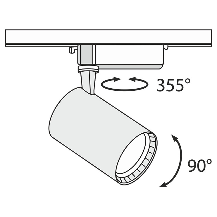 Lampa pārvietojams Maytoni Track Lamp W, 17 W, LED