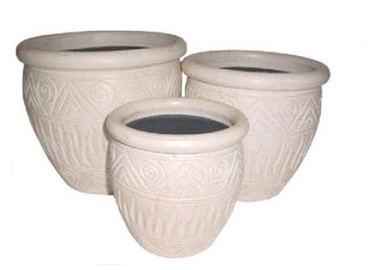 Puķu pods 30x25,5cm, krēmkrāsas