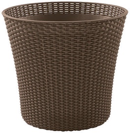 Цветочный горшок Keter Conic Planter, пластик, 4.87 см, Ø 5.4 см x 4.87 см, коричневый