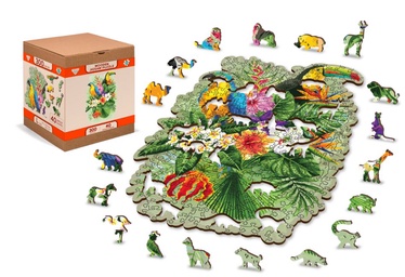 3D пазл Wooden City Tropical birds, 160 шт.