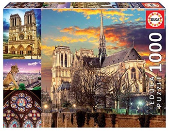 Pusle Educa Borras Notre Dame Collage 18456, 68 cm x 48 cm