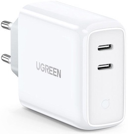 Ugreen Dual USB Type-C Wall Charger White