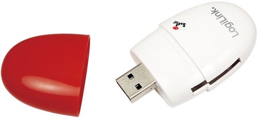 LogiLink CR0032 USB 2.0 Mini Card Reader Stick Red