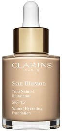 Tonālais krēms Clarins Skin Illusion Natural Hydrating Foundation SFP15 Nude, 30 ml