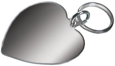 Record Metal Pendant Heart