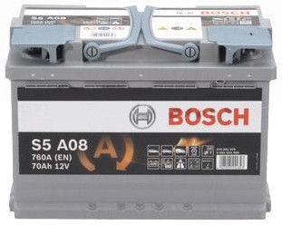 Akumulators Bosch AGM S5 A08, 12 V, 70 Ah, 760 A