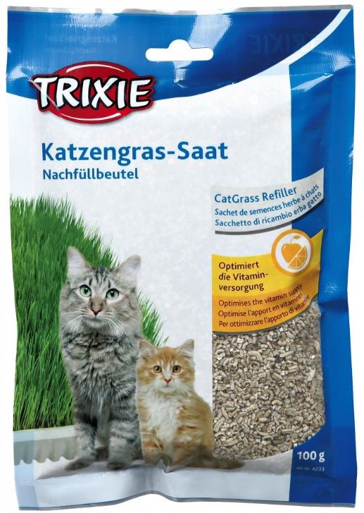 Toidulisandid, vitamiinid kassidele Trixie Soft Grass 4232, 0.1 kg