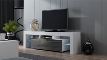 TV staliukas Pro Meble Milano 160 With Light White/Grey, 1600x350x450 mm