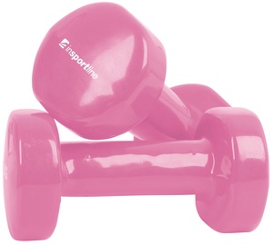 inSPORTline Vinyl Dumbbell Set Pink 2x0.5kg