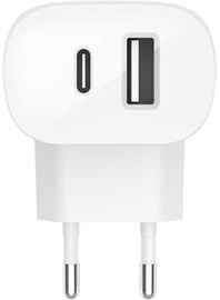 Belkin USB/USB Type-C Wall Charger White