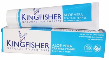Kingfisher Toothpaste Aloe Vera & Tea Tree & Fennel 100ml Fluoride Free