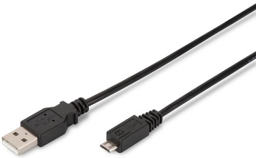 Assmann Cable USB to USB-micro Black 1m