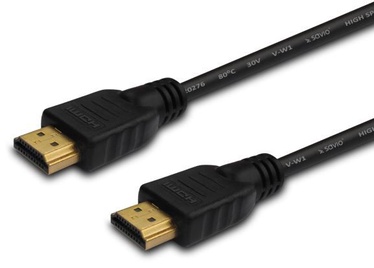 Провод Savio HDMI to HDMI HDMI A male, HDMI A male, 5 м, черный