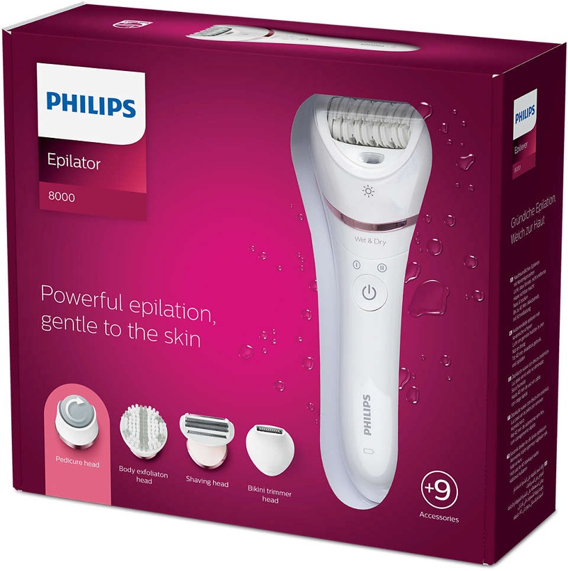 Эпилятор Philips BRE740/10, белый