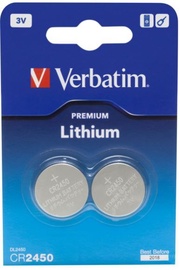 Verbatim Lithium Battery 3V CR2450 2pcs