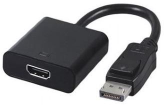 Adapter Gembird DisplayPort / HDMI A-DPM-HDMIF-002 Displayport, HDMI female, 0.1 m, must