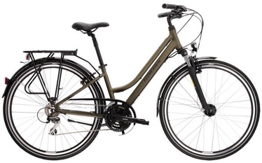Велосипед туристический Kross Trans 3.0 Lady, 28 ″, L рама, черный/зеленый