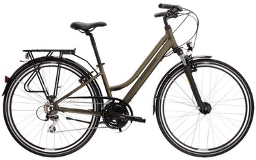 Velosipēds tūristu Kross Trans 3.0 Lady, 28 ", L rāmis, melna/zaļa