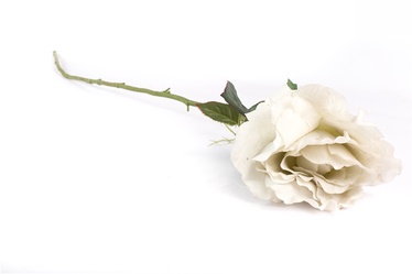 Искусственный цветок, роза, белый, 60 см